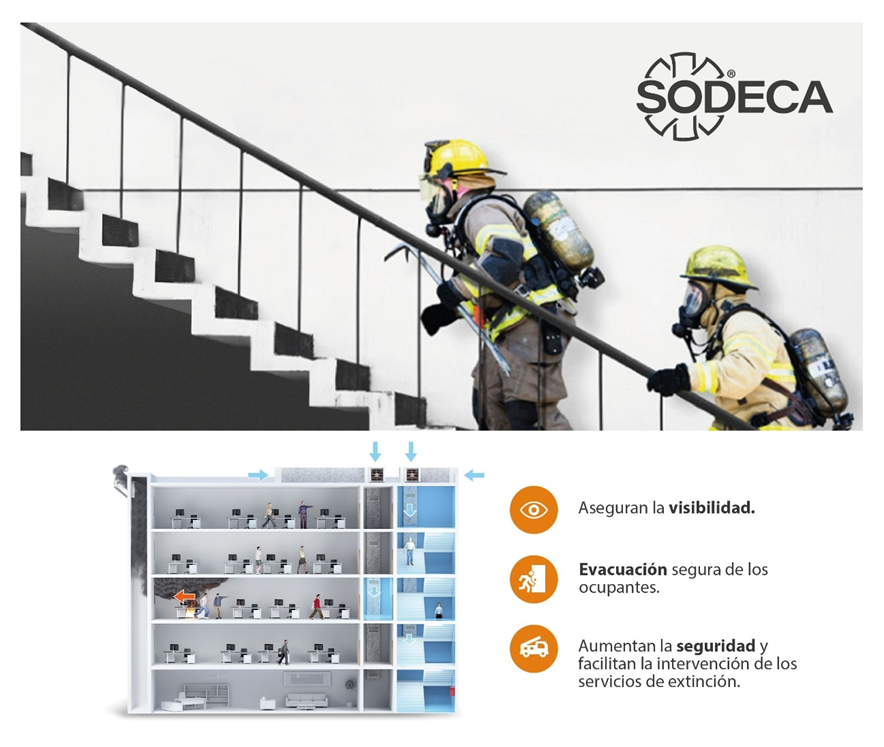 presurización escaleras